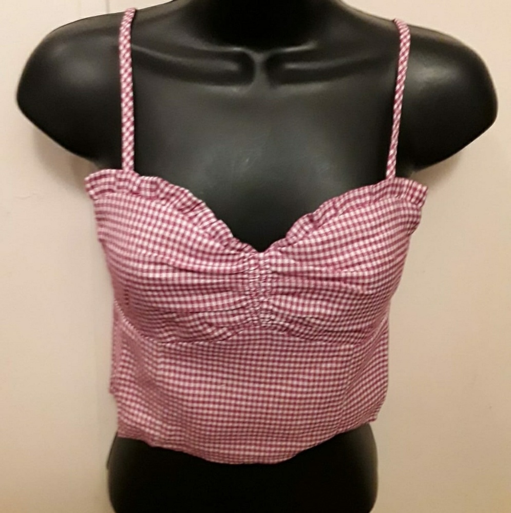 Ginham crop top